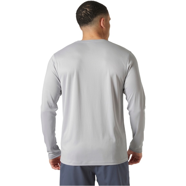 2026 Helly Hansen Herre Tech Crew Langærmet 2.0 49582 - Grey Fog